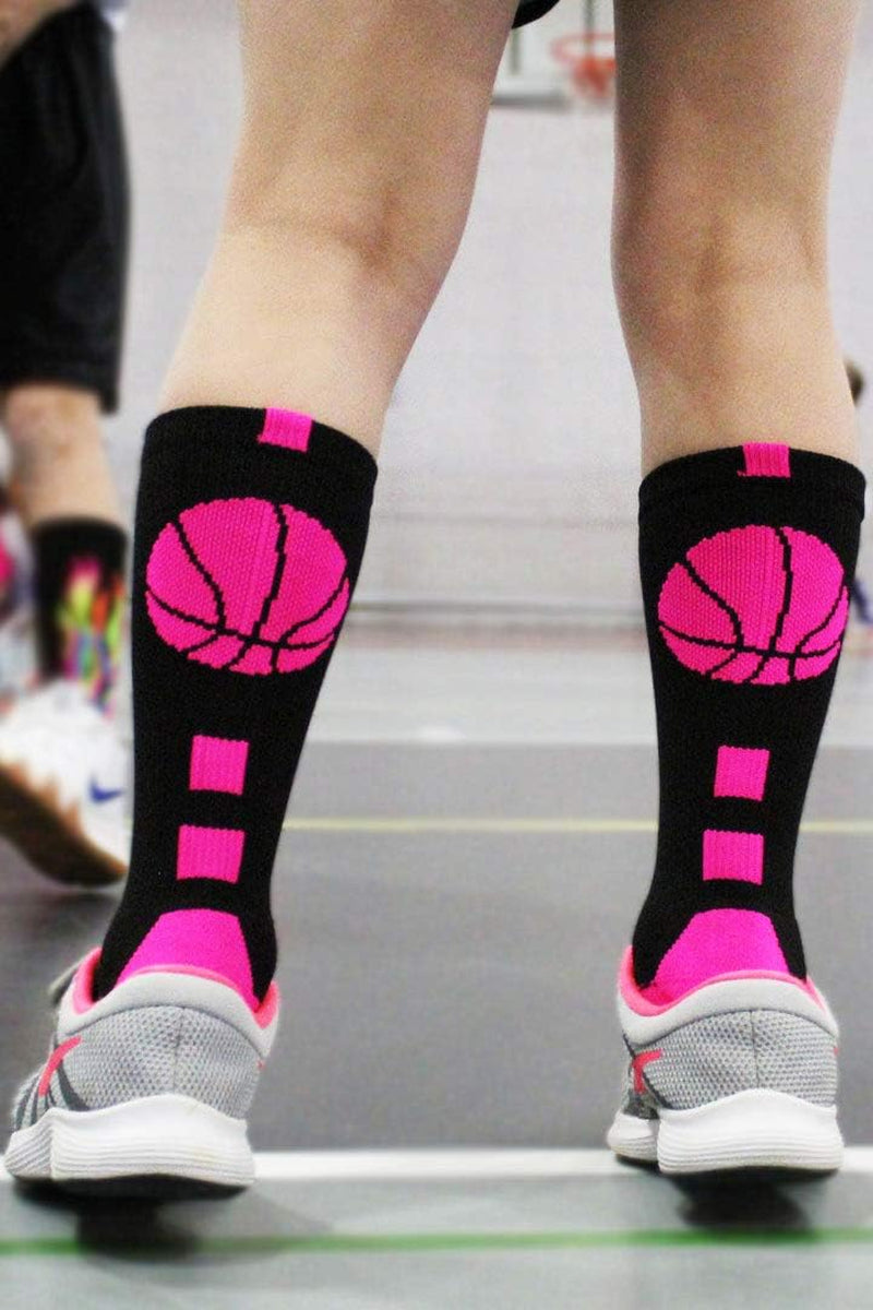 Basketball Socks for Boys, Girls, Men, Women- Athletic Crew Socks - Youth and Adult Sizes -Made in the USA