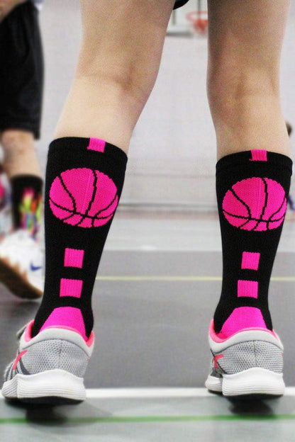 Basketball Socks for Boys, Girls, Men, Women- Athletic Crew Socks - Youth and Adult Sizes -Made in the USA